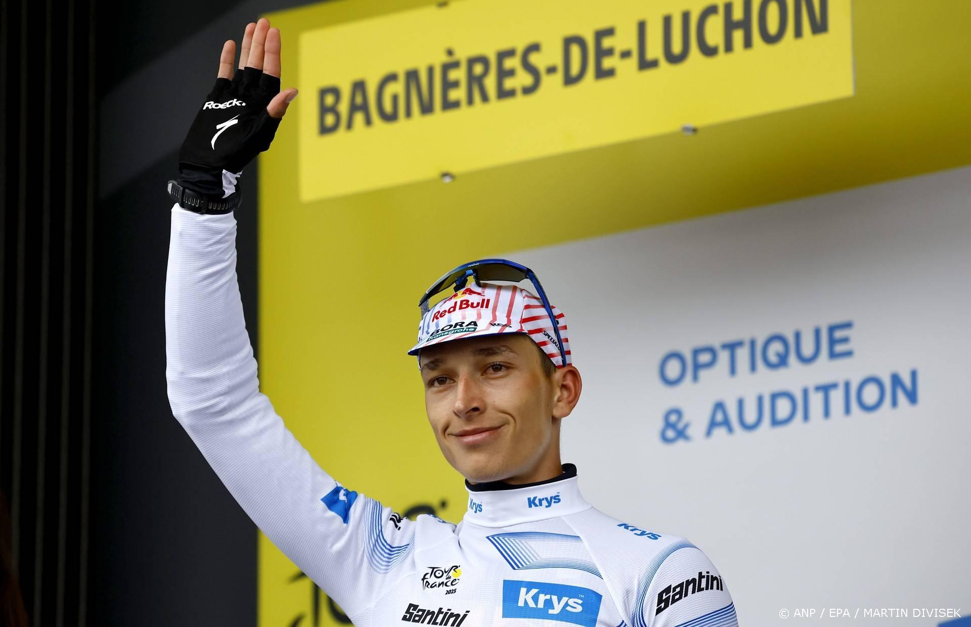 Lipowitz derde in Tour na uitval Evenepoel, pakt witte trui