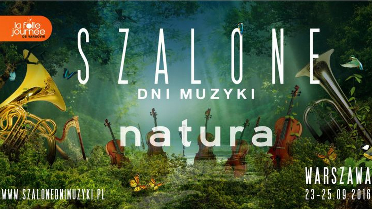 Szalone Dni Muzyki to cieszący się wielką popularnością międzynarodowy festiwal muzyki klasycznej, znany na świecie pod nazwą La Folle Journée. W tym roku w dniach 23-25 września w Warszawie odbędzie się już jego 7. edycja, a tematem przewodnim będzie natura.