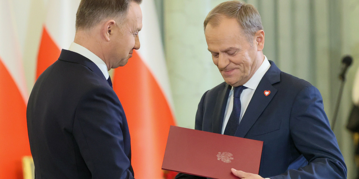 Andrzej Duda wzywa Donalda Tuska i jego rząd do respektowania porządku prawnego.