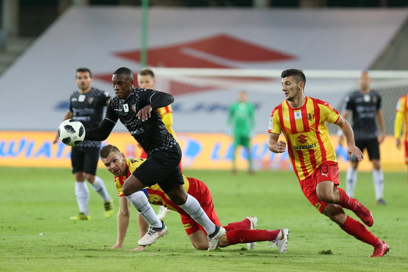 Pilka nozna. Ekstraklasa. Korona Kielce - Zaglebie Sosnowiec. 24.09.2018