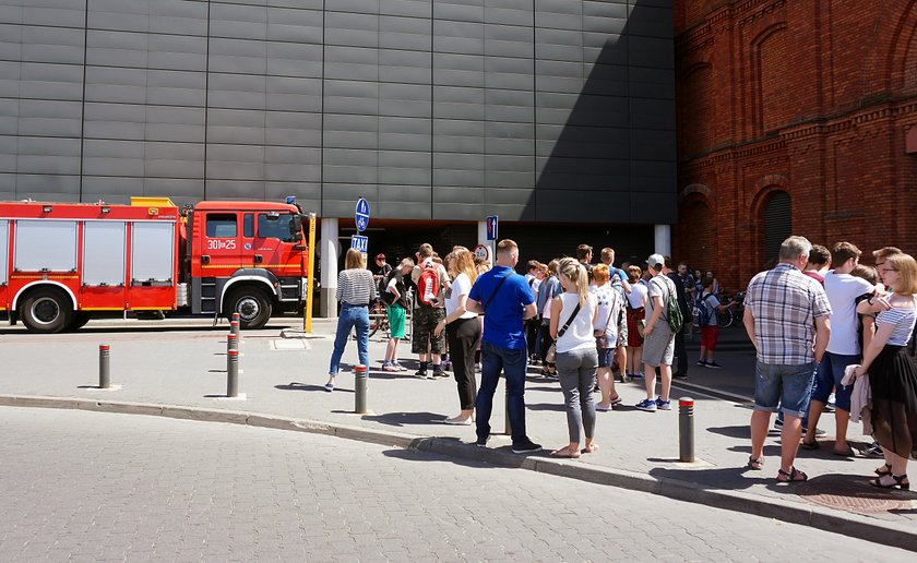 Pożar w Cinema City w Manufakturze w Łodzi. Ewakuacja kina