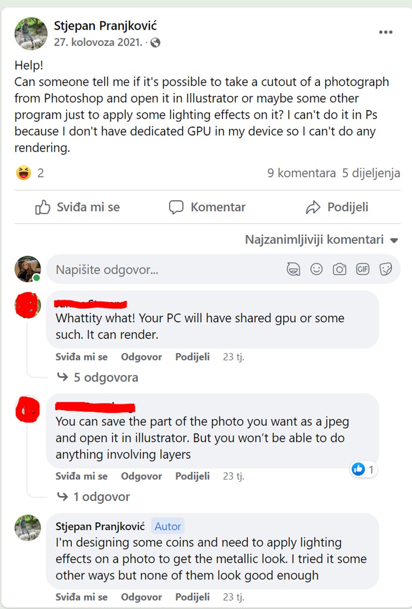 Stjepan Pranjković tražio pomoć preko Fejsbuka