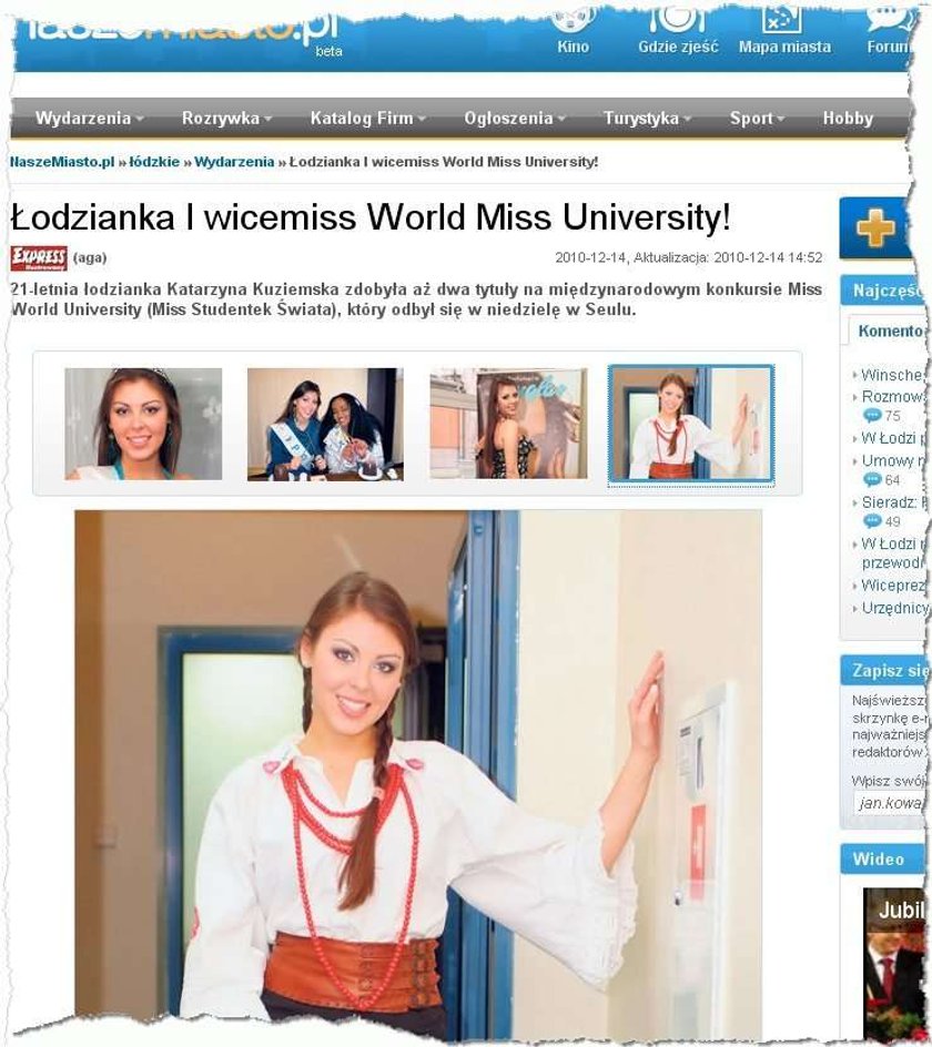 Polka Wicemiss Świata Studentek! Ładna? FILM