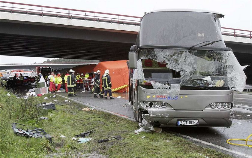 Wzpadek, Niemcz, polski autokar