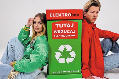 Magda Bereda i Michał Gała na planie teledysku Odzyskaj Eco Studio ELECTRO-SYSTEM