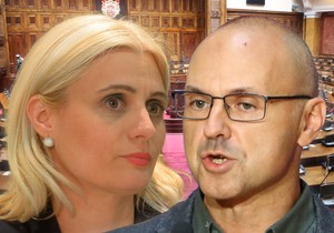 Rastislav Dinić (ZLF) i Jelena Pavlović 