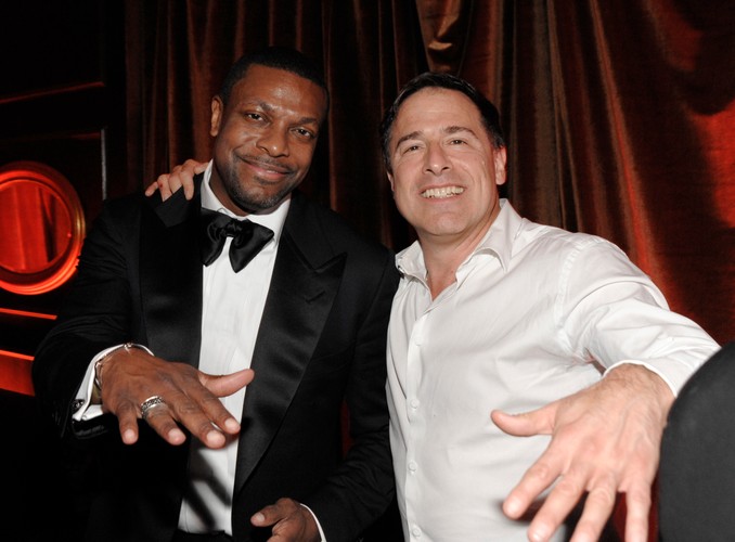 Chris Tucker i reżyser David O. Russell na After Party w hotelu Beverly