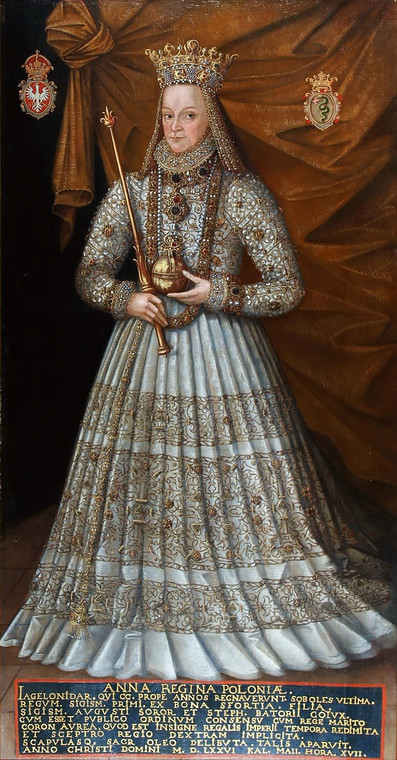 Anna Jagiellonka w stroju koronacyjnym (Marcin Kober, po 1575 r.)