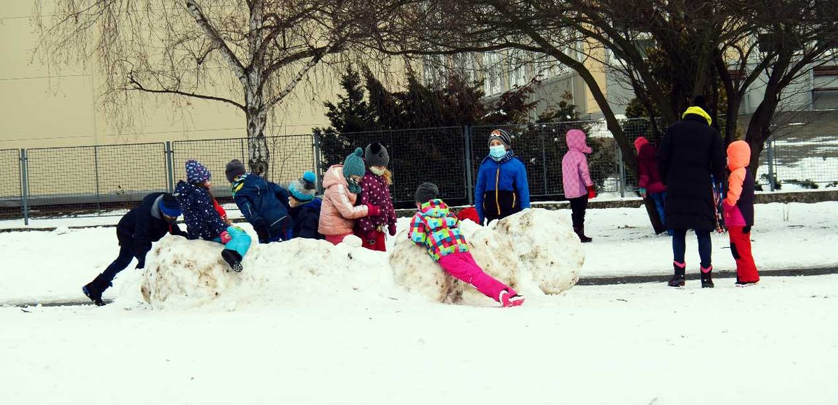 Zima dzieci maseczki