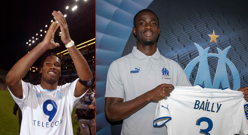 Didier Drogba has congratulated Eric Bailly after his loan move to Olympique Marseille