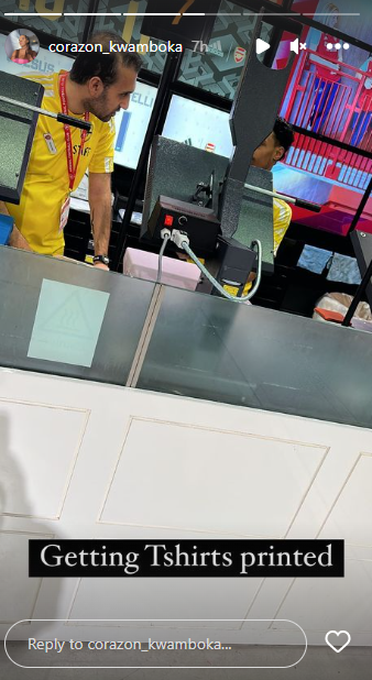 Screenshot of Corazon Kwamboka's post on Instagram 