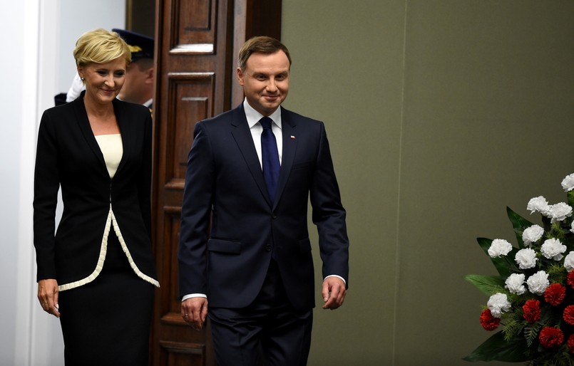 Andrzej Duda i Agata Kornhauser-Duda