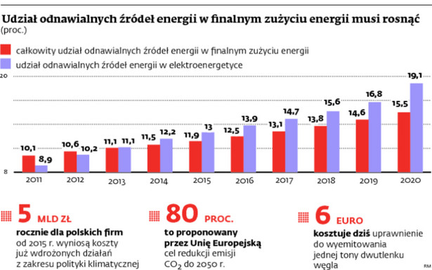 Udział odnawialnych źródeł energii w finalnym zużyciu energii musi rosnąć