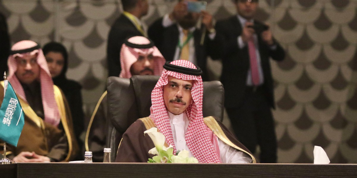 Minister spraw zagranicznych Arabii Saudyjskiej Faisal bin Farhan Al-Saud