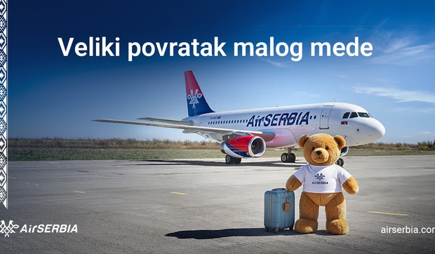 Veliki povratak malog mede na letove Er Srbije