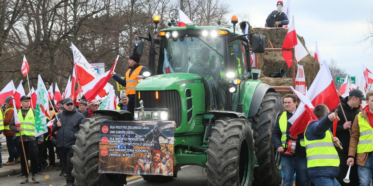 Protest rolników w Warszawie.