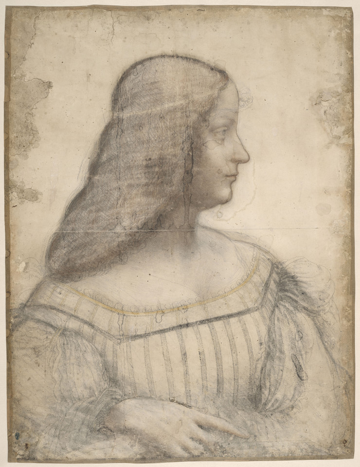 Leonardo da Vinci, "Portret Isabelli d’Este"