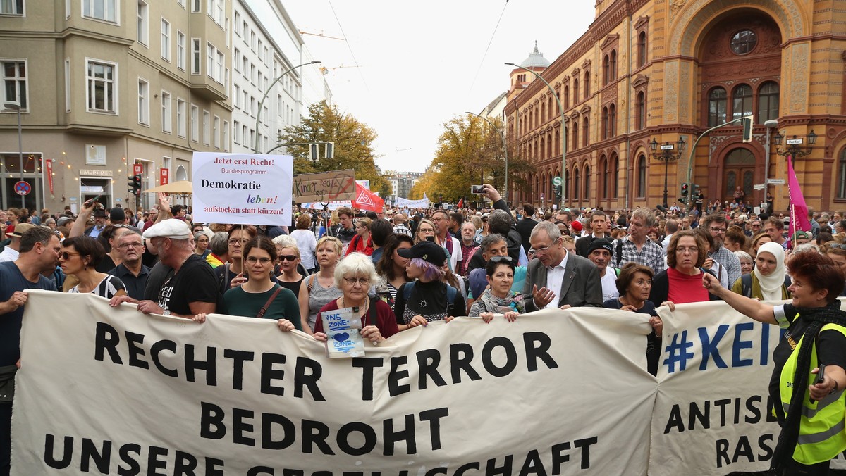 Wielotysięczny protest w Berlinie przeciwko antysemityzmowi