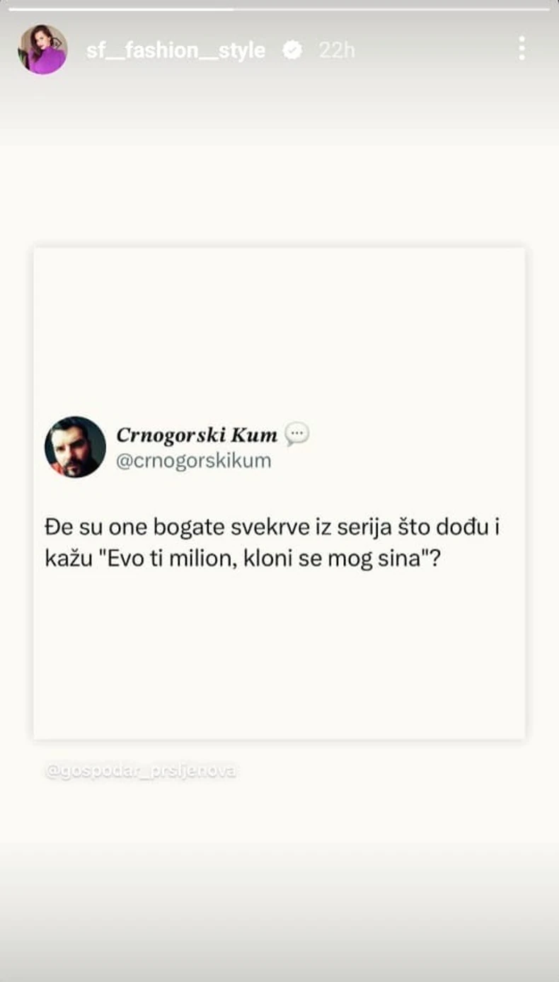 Objava Sonje Vuksanović