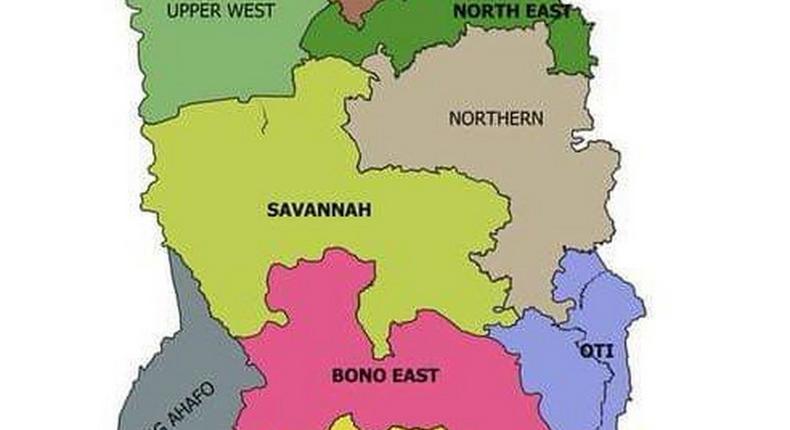 New regions after referendum