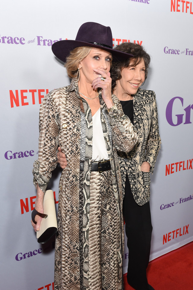 Jane Fonda na premierze serialu "Grace i Frankie"