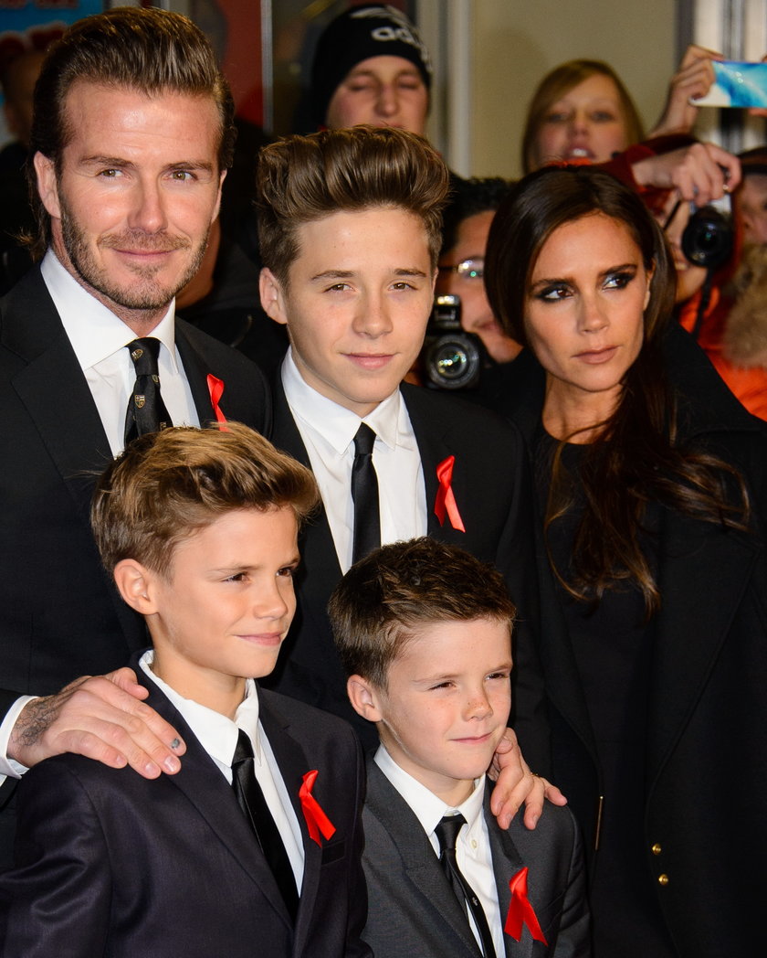David Beckham z rodziną