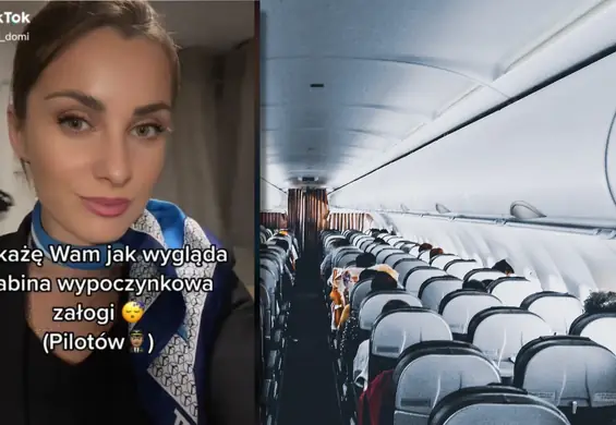 Pokazała sekretne miejsce w samolocie, w którym śpią stewardessy. "Klaustrofobia. Nie dałabym rady"