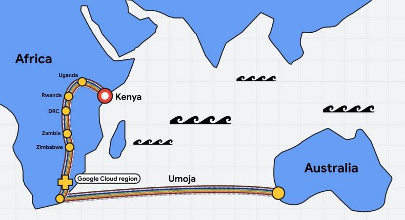 Google wants to connect Africa to Australia with Umoja cable