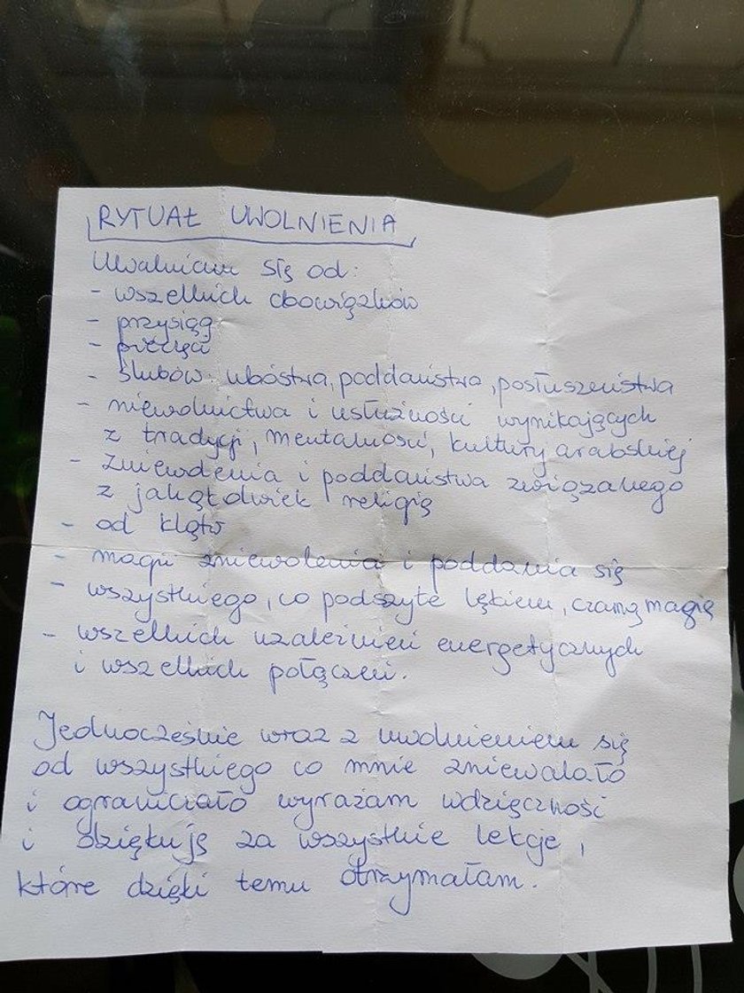 List, o którym opowiada mąż Renaty