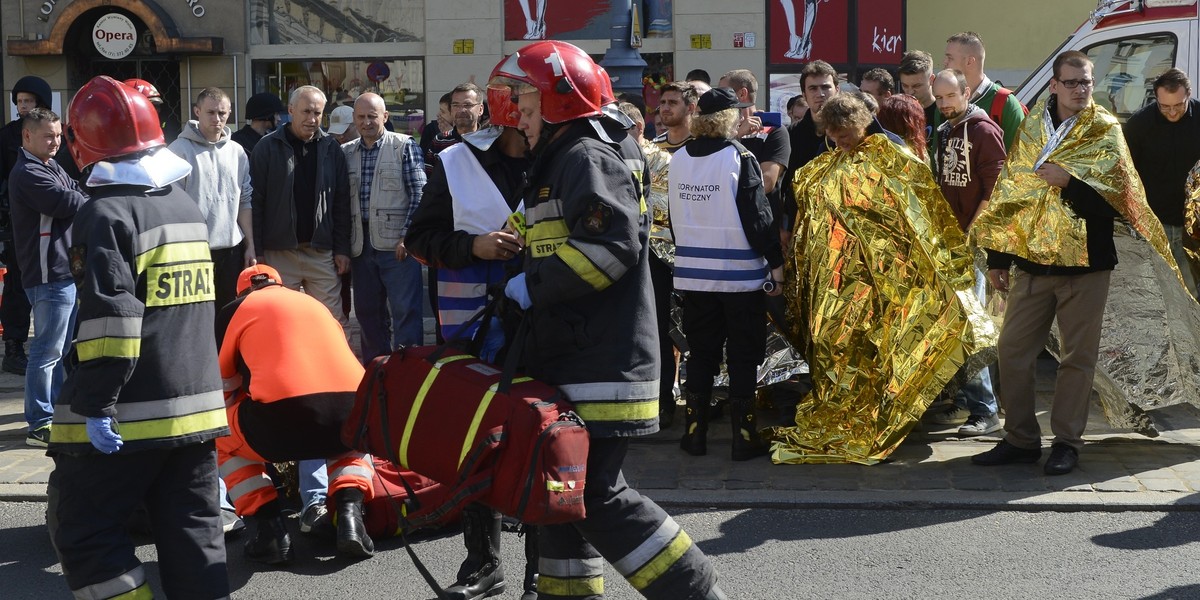 Ćwiczenia służb medycznych we Wrocławiu