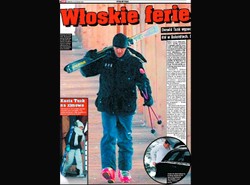 Premier szusuje po włoskich zboczach