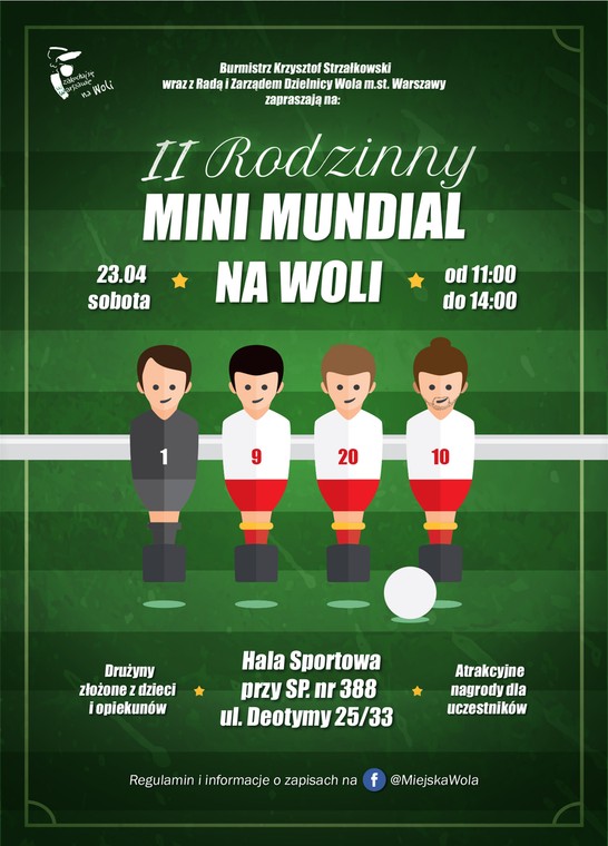 Oficjalny plakat Rodzinnego Mini Mundialu