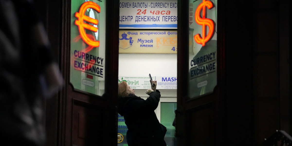 Kantor wymiany walut w Sankt Petersburgu