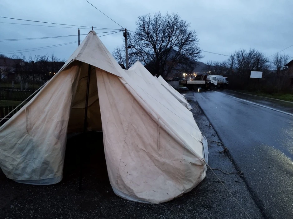 Barikade u mestu Rudar