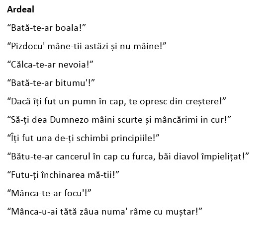 injuraturi romanesti