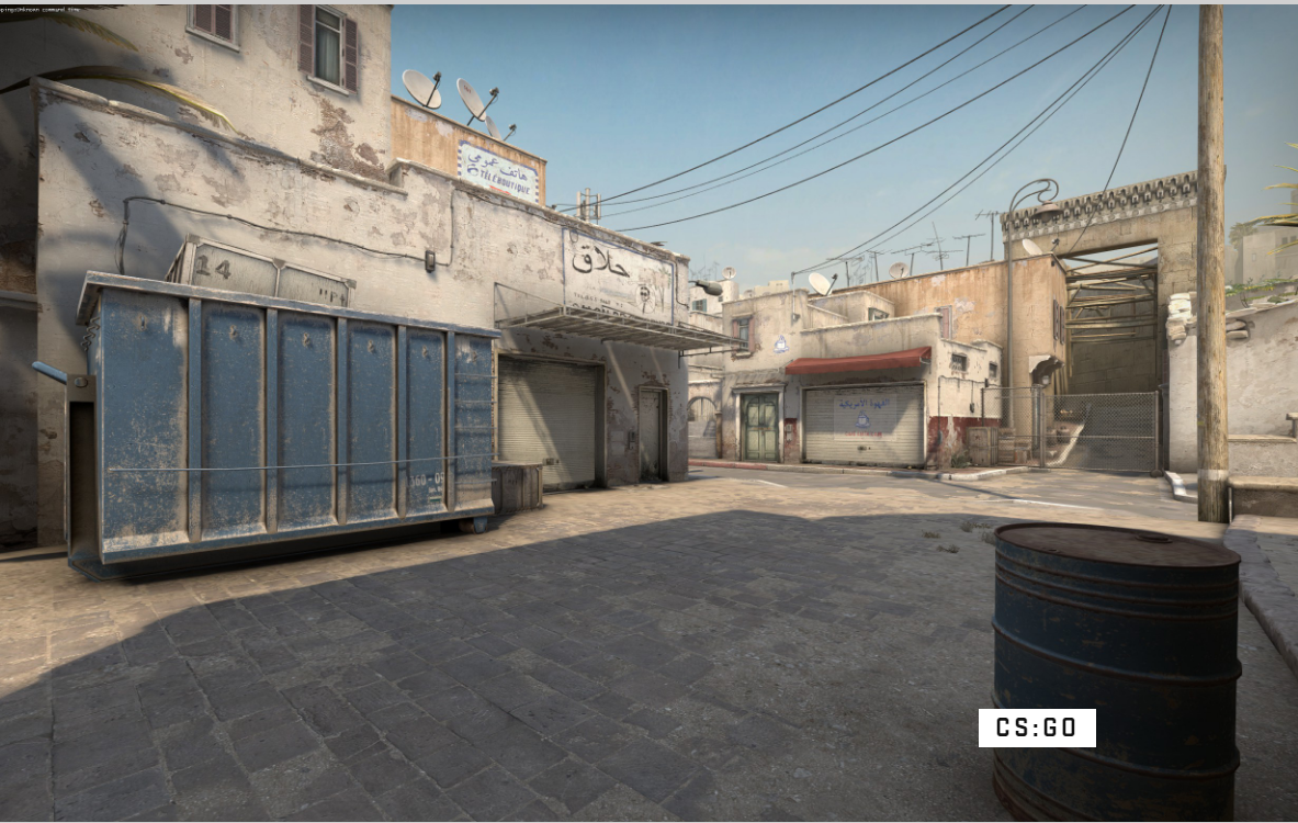 Dust 2 v CS:GO.