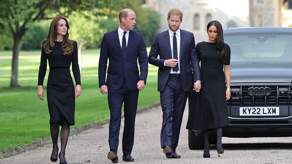 Katalin hercegné, Vilmos herceg, Harry herceg és Meghan hercegné / Fotó: Northfoto