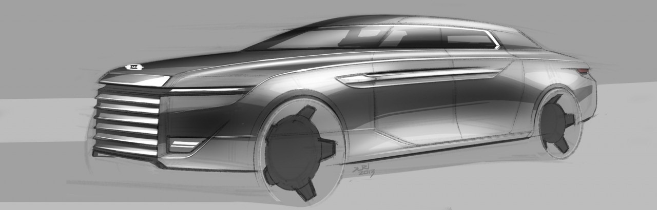 Konkursowy projekt nowej limuzyny Putina. Czy coś z tego zostanie wykorzystane przez Porsche przy tworzeniu auta produkcyjnego?