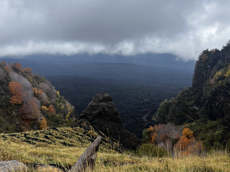 Widok na Valle de Bove.