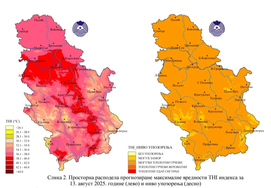 THI za sredu 13. avgust