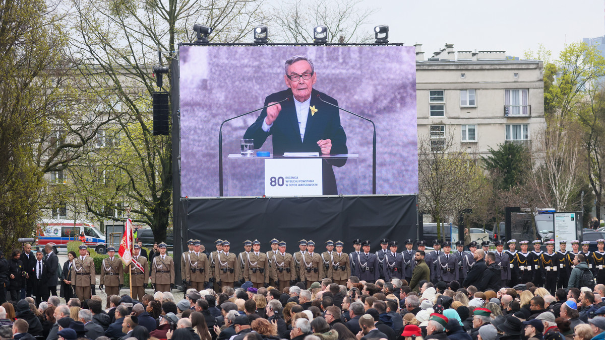 Rocznica powstania w getcie warszawskim. Turski apeluje: ludzie, bądźcie czujni