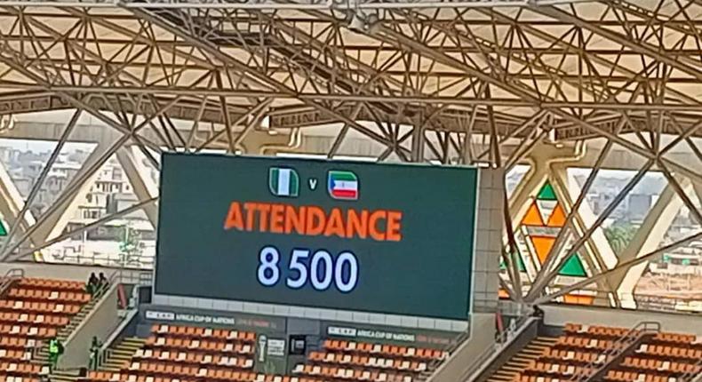 stades ne sont pas pleines en Côte d'Ivoire