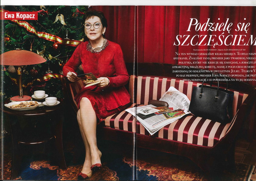 Świąteczna sesja Ewy Kopacz w magazynie "Viva!" przeszła do historii