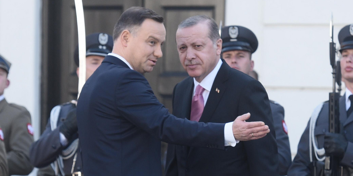 Andrzej Duda i Recep Tayyip Erdogan