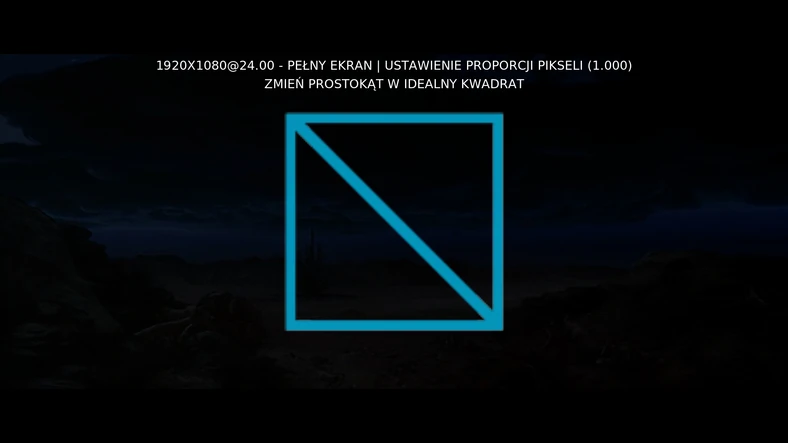 XBMC – kalibracja wideo. Proporcje pikseli