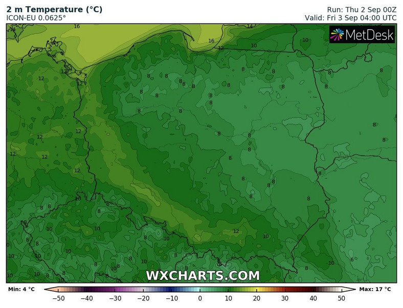 Noc zapowiada się zimno