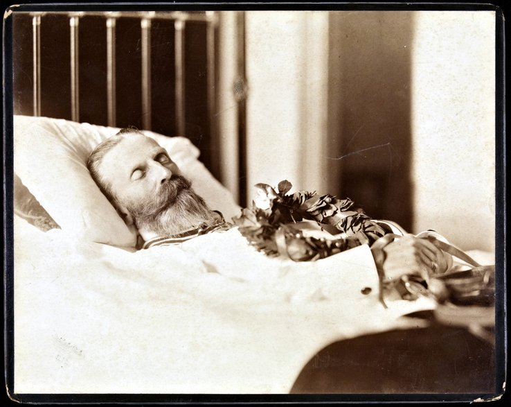 Fotografia post mortem cesarza Fryderyka III (1888)