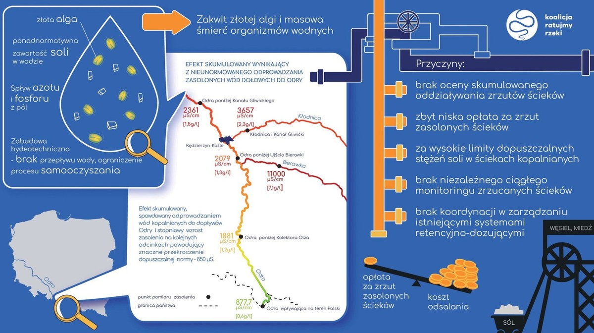 Kopalnie, a polskie rzeki...