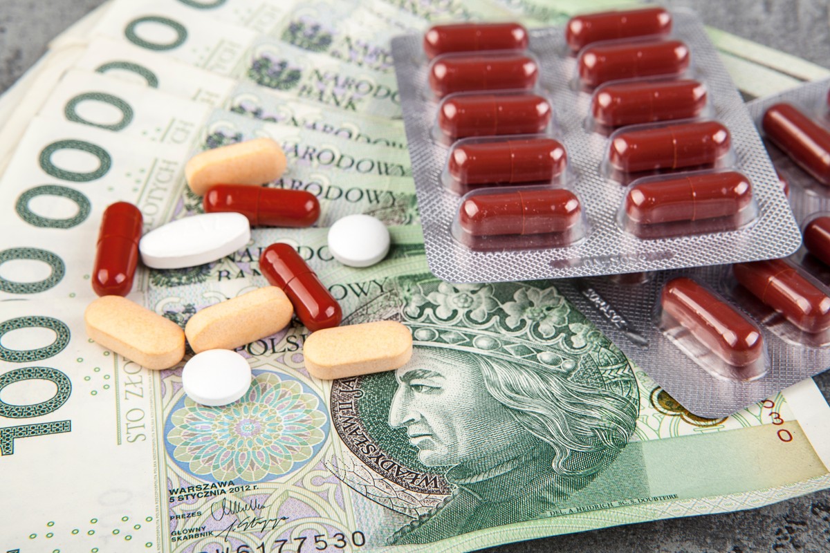 leki, pieniądze, pacjent