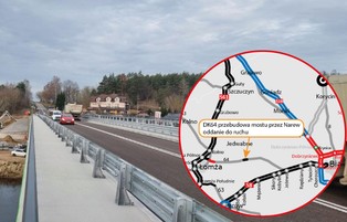 Most przez Narew gotowy. Tak wygląda przeprawa, która powstała w niespełna półtora roku